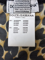 Dolce & Gabbana Underwear 2000s Leopard Mesh Tank - M/L