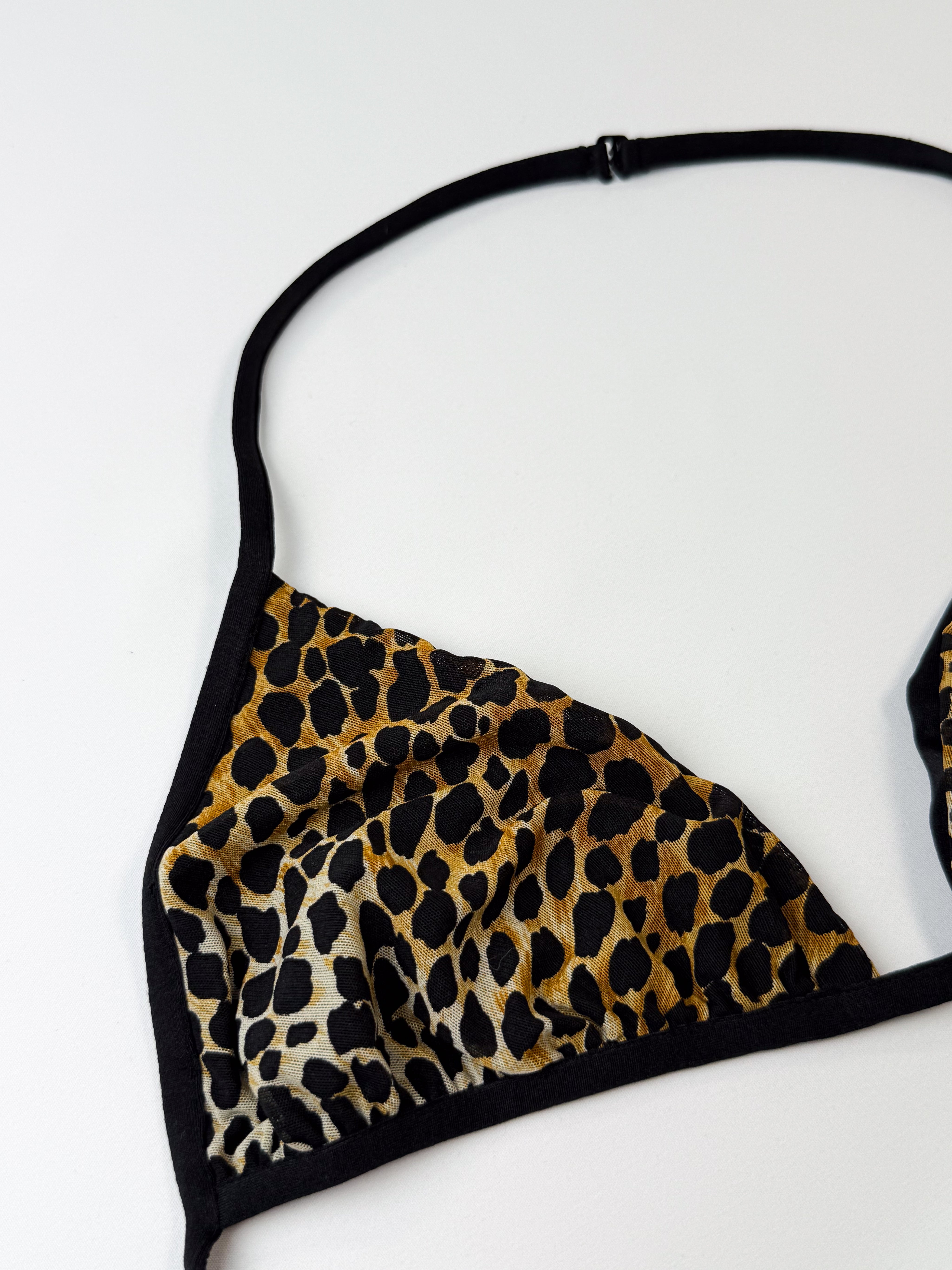 Dolce & Gabbana Mare 2000s Leopard Print Tie Bikini Set - S/M