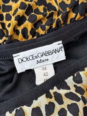 Dolce & Gabbana Mare 2000s Leopard Print Tie Bikini Set - S/M