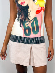 Custo Barcelona 2000s Airbrushed Cartoon Drop Waist Mini Dress - S