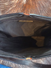 Roberto Cavalli Early 2000s Giraffe Print Structured Hobo Bag