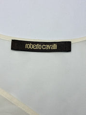 Roberto Cavalli 2010s Pop Floral Print Silk Kaftan Top - S/M