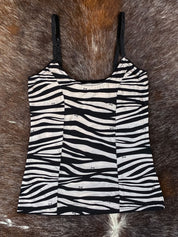 D&G 2000s Zebra Print Stretch Cami