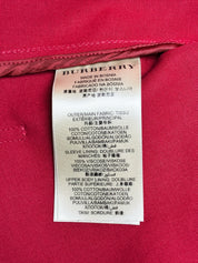 Burberry Brit 2010s Red Cotton Cropped Swing Jacket - M/L