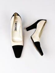 Moschino “I <3 Heels” Statement Pumps - 38