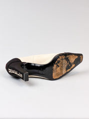 Moschino “I <3 Heels” Statement Pumps - 38
