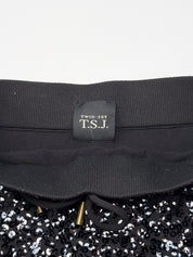 Twin-Set T.S.J. 2000s Black Sequin Mini Skirt - XS/S