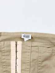 Miss Money Money 2000s Khaki Cargo Corset Tube Top - XS/S