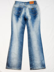 Guess Jeans 2000s Light Wash Faded Bootcut Flare Jeans - W26.