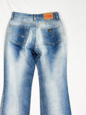 Guess Jeans 2000s Light Wash Faded Bootcut Flare Jeans - W26.
