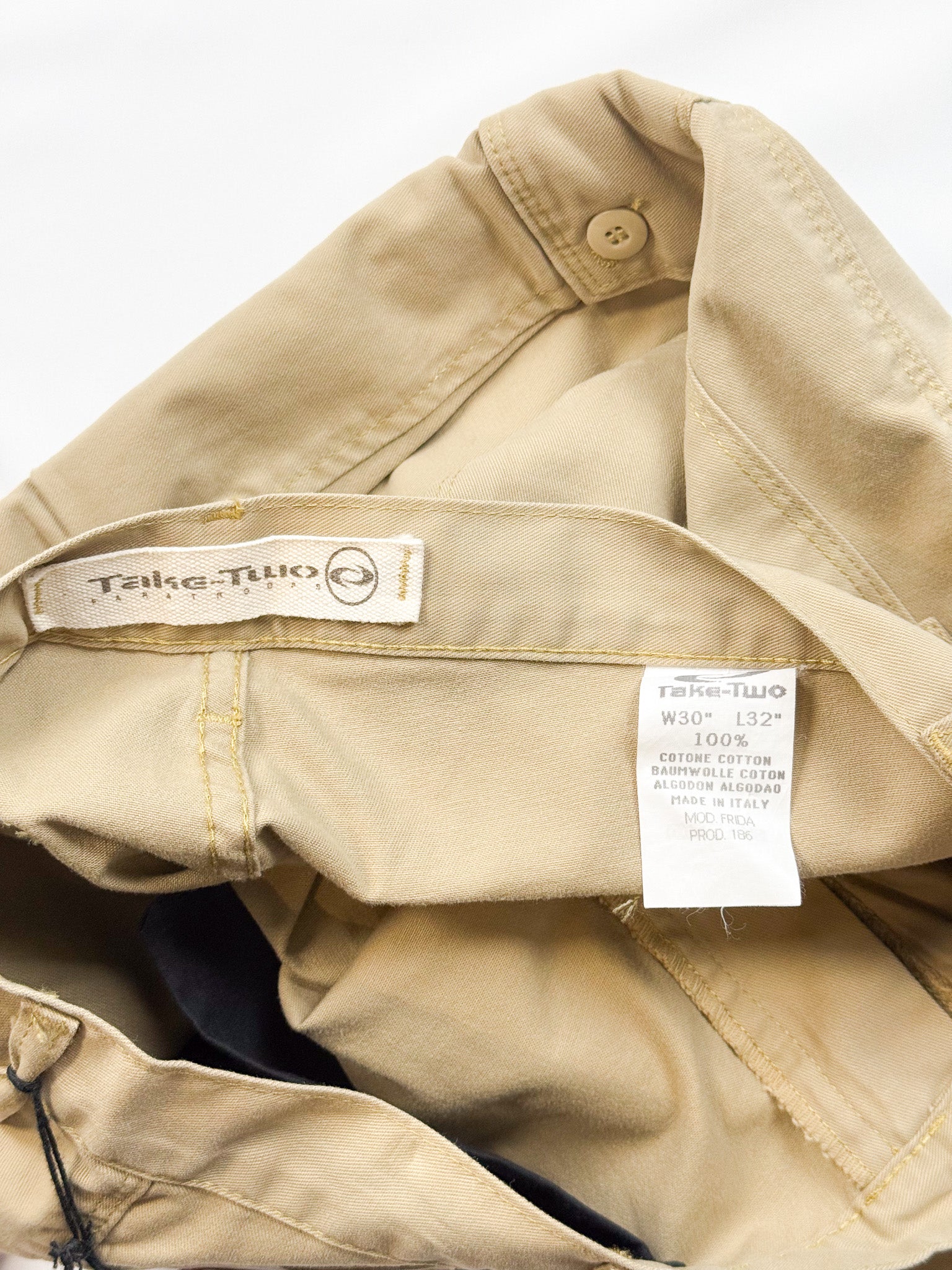 Take-Two 2000s Khaki Wide-Leg Cargo Flare Pants NWT - W30 / 30" Waist