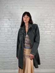 Just Cavalli 2000s Denim Trench
