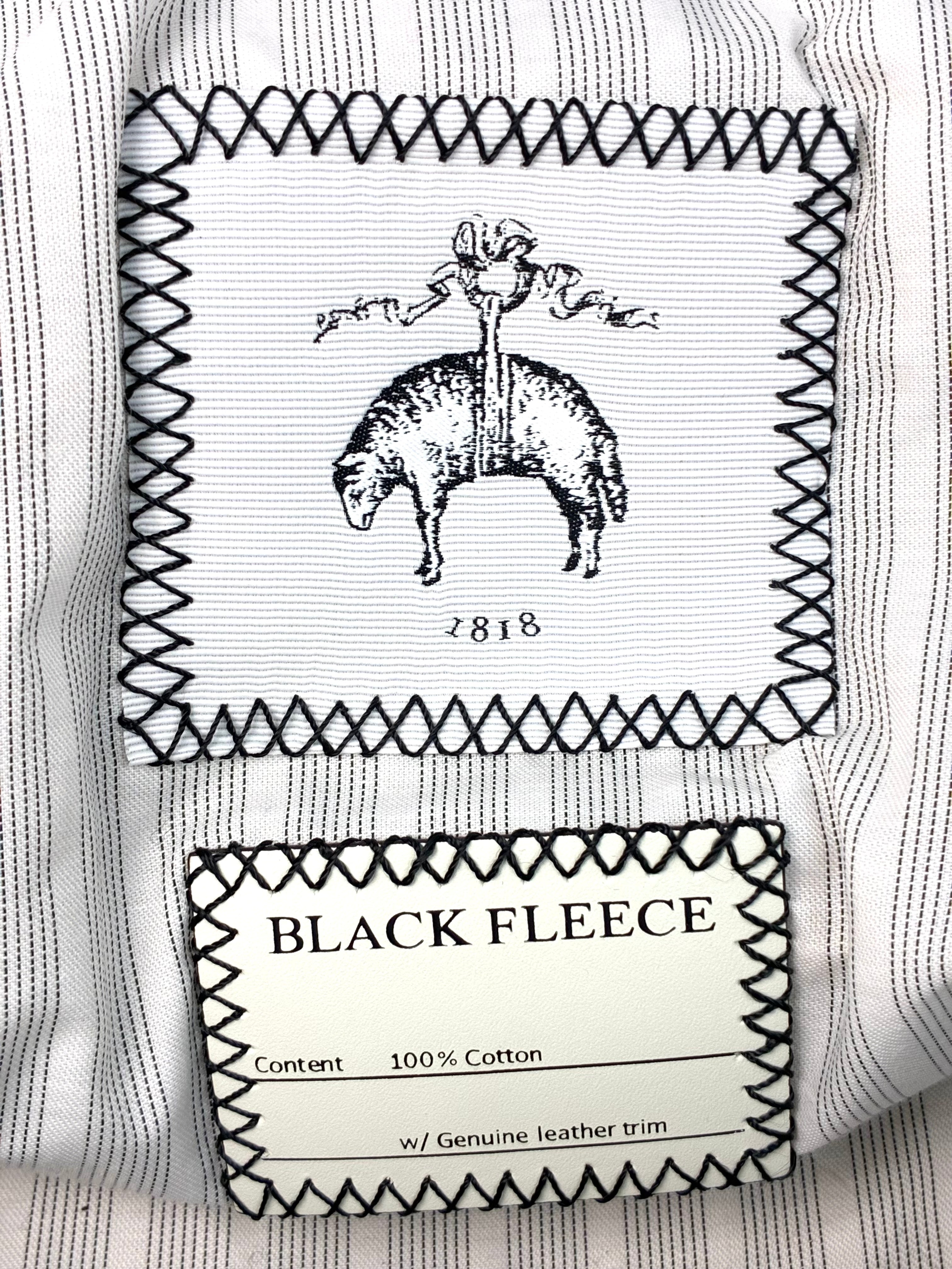 Black Fleece by Thom Browne for Brooks Brothers 2000s Canvas & Leather Colorblock Bowler Bag