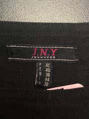 J.N.Y. Jennyfer 2000s Black Lace-Up Grommet Mini Skirt - M
