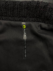E-Play 2000s Black Leather Shaka Appliqué Moto Jacket - M/L