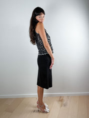 JPG Jeans 1997 Black Denim Skirt