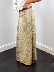 Roberto Cavalli Freedom 2000s Python Print Low Rise Maxi Skirt - S-L