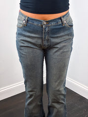 Morris Jeans Division 2000s Tan Overdyed Low Rise Bootcut Jeans - W30