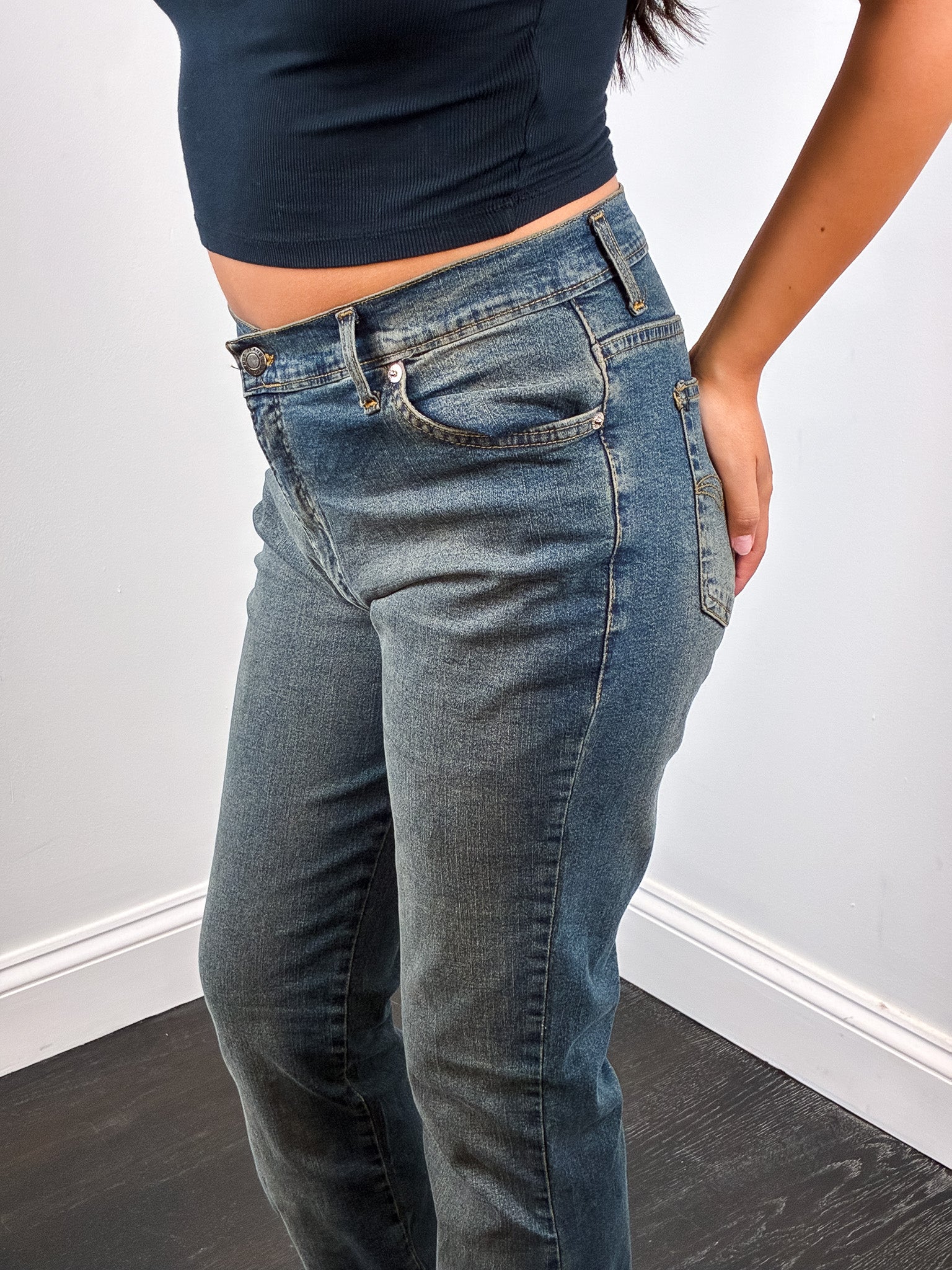 Morris Jeans Division 2000s Tan Overdyed Low Rise Bootcut Jeans - W30