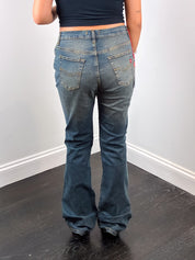 Morris Jeans Division 2000s Tan Overdyed Low Rise Bootcut Jeans - W30
