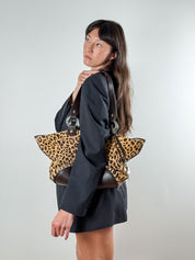 Dolce & Gabbana 2000s Leopard Print Tote Bag in Calf Hair & Leather