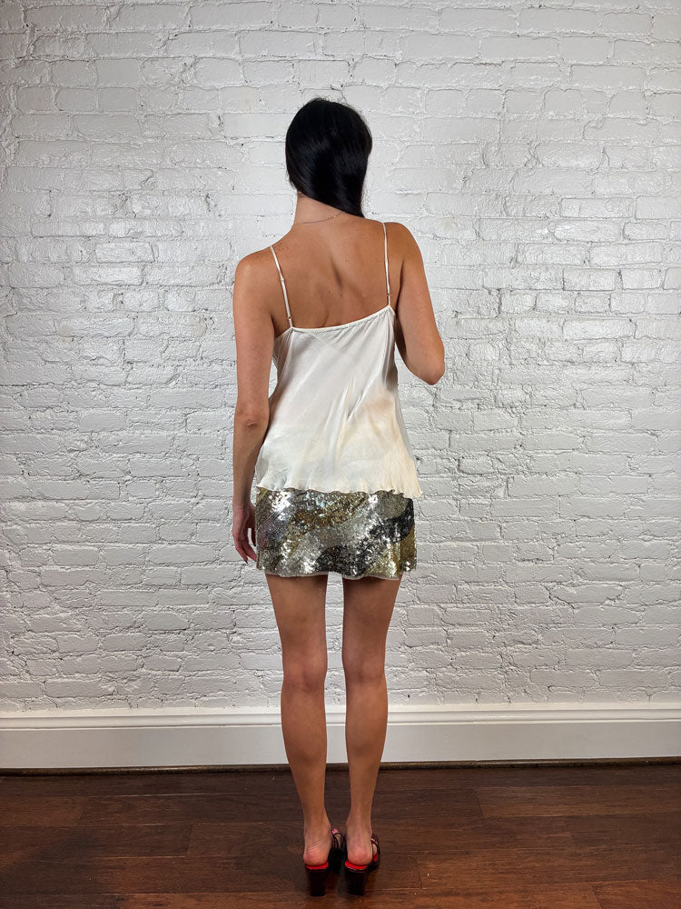 Massimo Rebecchi 2000s Silk Beaded Cami