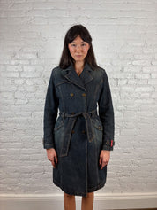 Miss Sixty 2000s Denim Trench Coat
