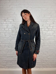 Miss Sixty 2000s Denim Trench Coat