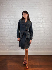 Miss Sixty 2000s Denim Trench Coat