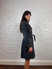 Miss Sixty 2000s Denim Trench Coat
