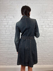 Miss Sixty 2000s Denim Trench Coat