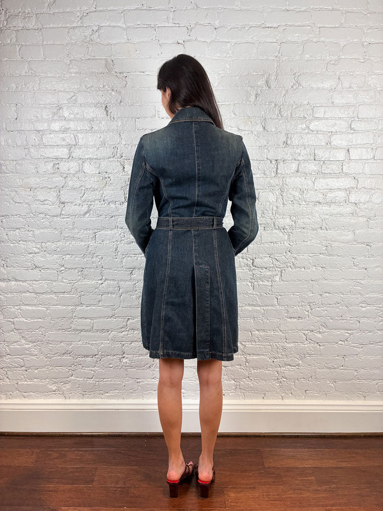 Miss Sixty 2000s Denim Trench Coat