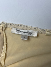 Mandalay 2000s Ivory Silk and Lace Midi Dress - S