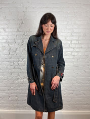 Miss Sixty 2000s Denim Trench Coat