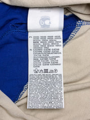 Rinascimento 2000s Blue Cream Color Block Open Back Maxi Dress - XS/S