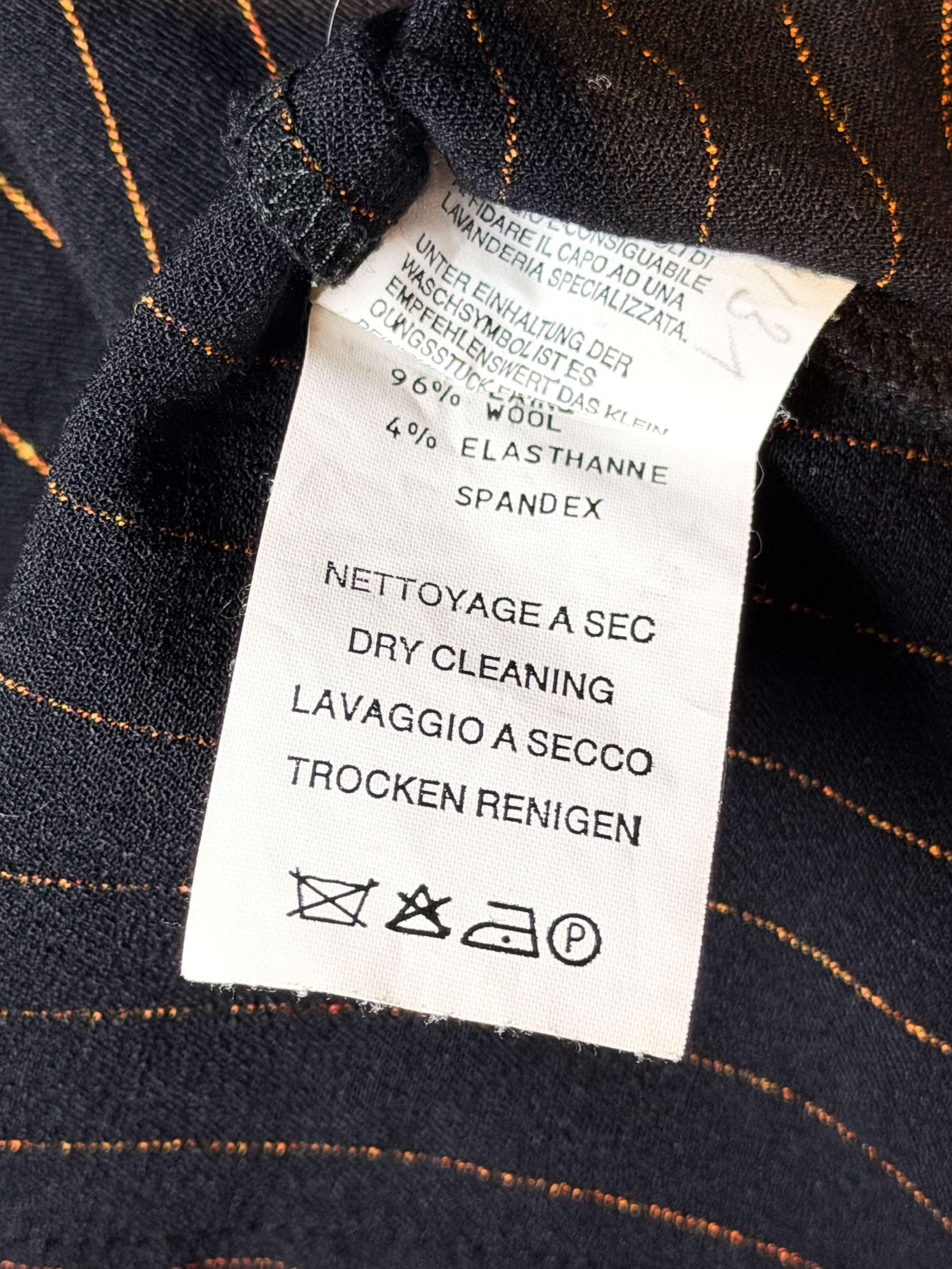 Plein Sud 2000s Black Pinstripe Tailored Blazer - S/M