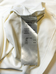 Anne Fontaine Ivory Keyhole Cutout Bell Sleeve Top - S/M