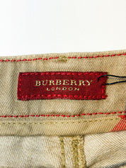 Burberry London 2000s Stone Mid Rise Flap Pocket Jeans - W33