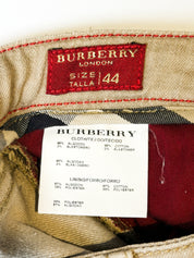 Burberry London 2000s Stone Mid Rise Flap Pocket Jeans - W33