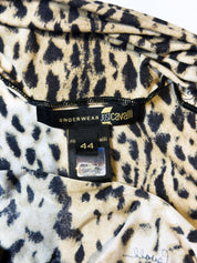 Just Cavalli 2000s Leopard Print Long Sleeve Top - M/L