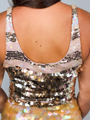 Sinéquanone 2000s Ombré Paillette Sequin Tank - XS/S