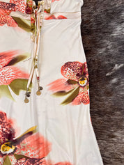 Roberto Cavalli Spring 2004 Orchid Halter Midi Dress