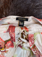 Roberto Cavalli Spring 2004 Orchid Halter Midi Dress