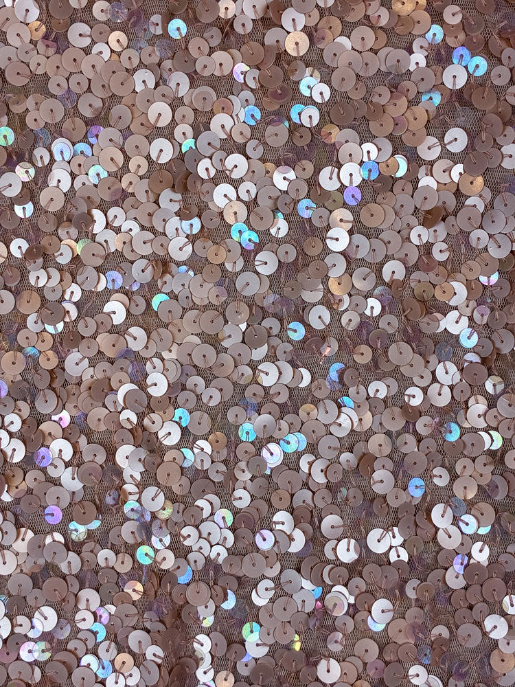 Sete di Jaipur 2000s Nude Sequin Tank Dress