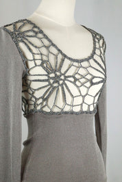 Gianfranco Ferré Silver Knit Top – S-M