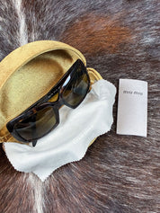 Miu Miu 2004 Brown Rectangle Sunglasses