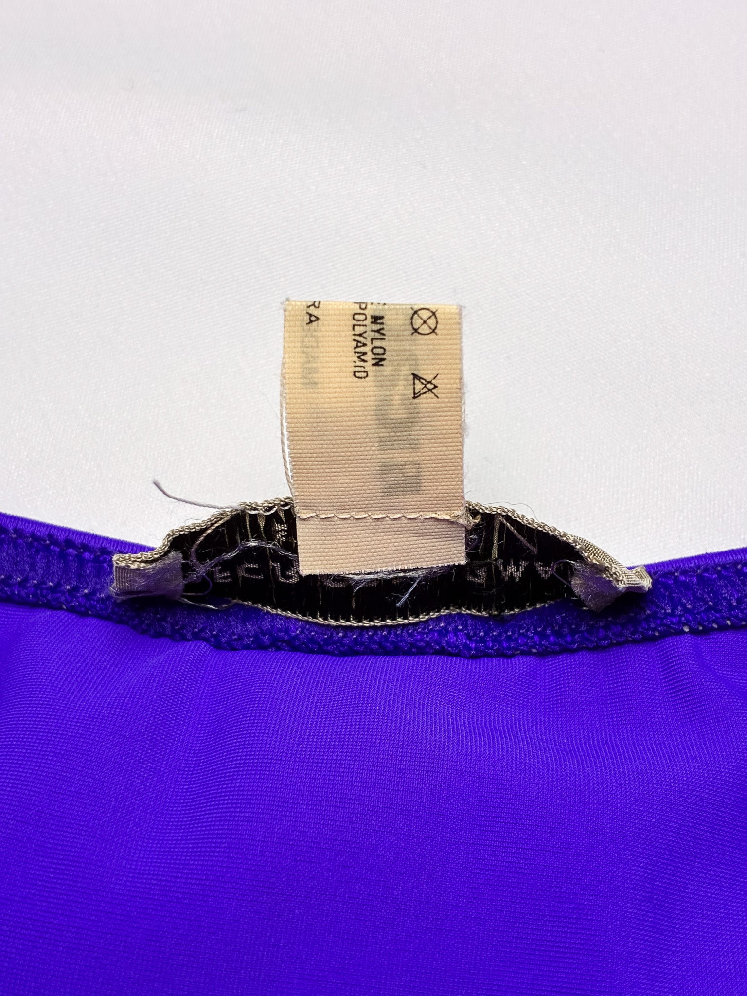 Emporio Armani 2000s Purple Color Block Bikini and Belted Mini Skirt Set - XS
