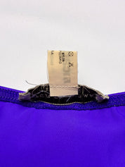Emporio Armani 2000s Purple Color Block Bikini and Belted Mini Skirt Set - XS