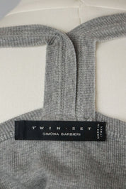 Twin Set Grey Mirrored Tank Top – M
