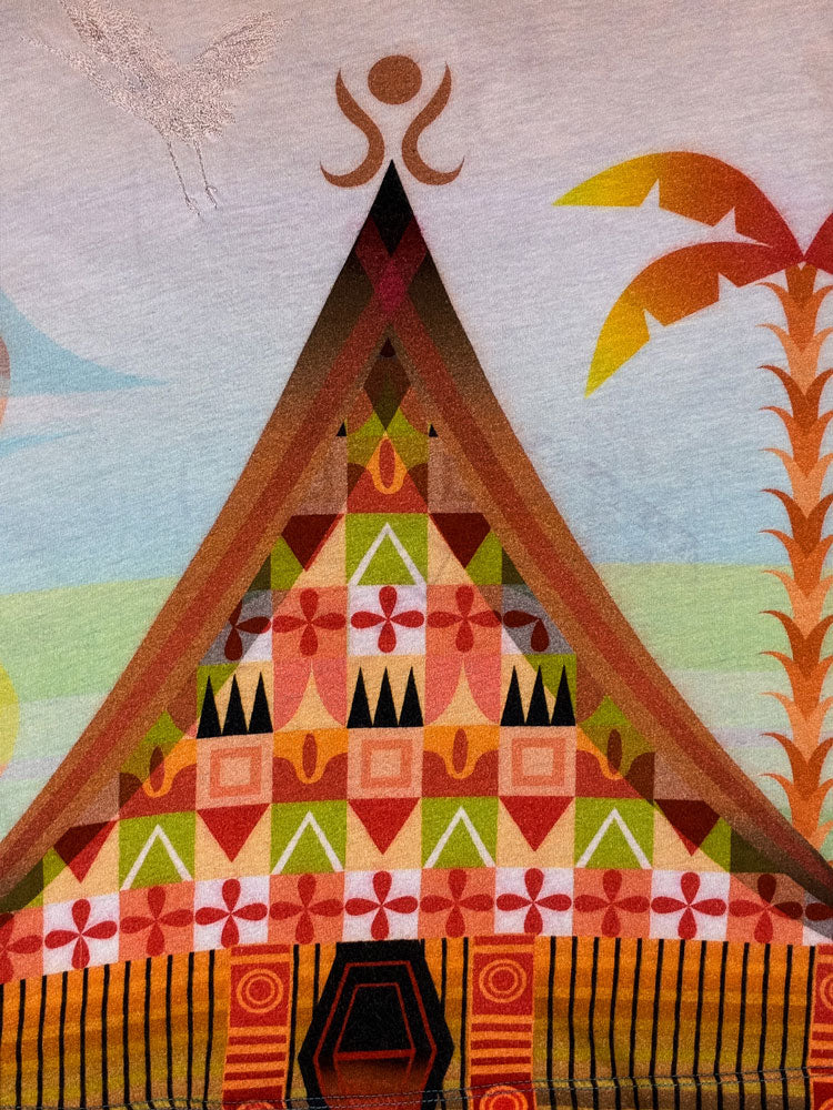 Custo Barcelona 2000s Blue and White Graphic Tee